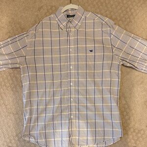 Southern Marsh Men's Yellow and Blue Plaid Shirt